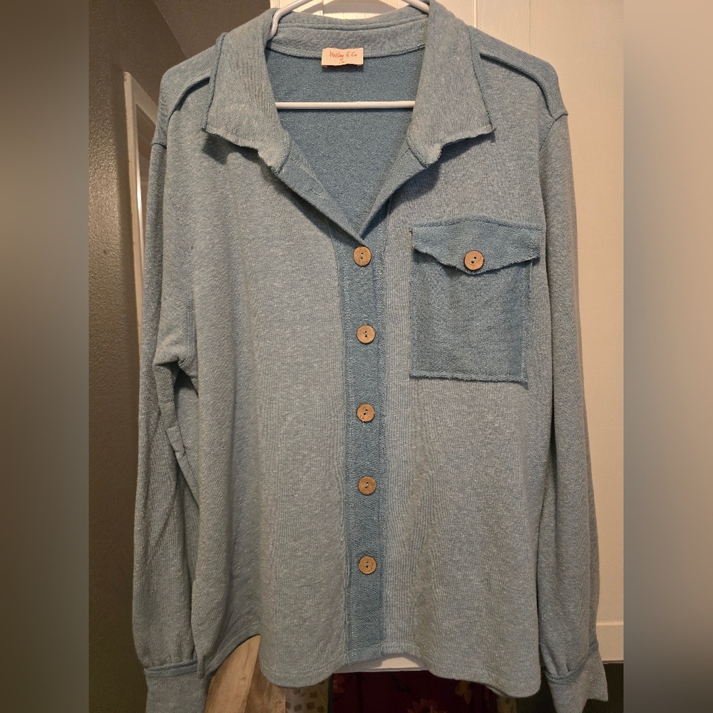 Light Blue Shacket